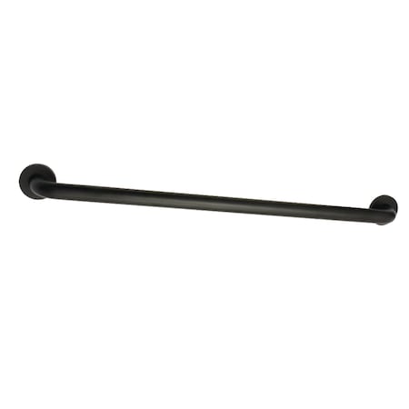 Kingston Brass DR514300 30-Inch x 1-1/4-Inch O.D Grab Bar, Matte Black DR514300